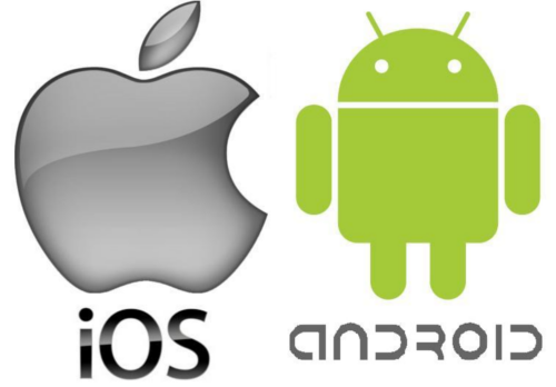 ios and android logos